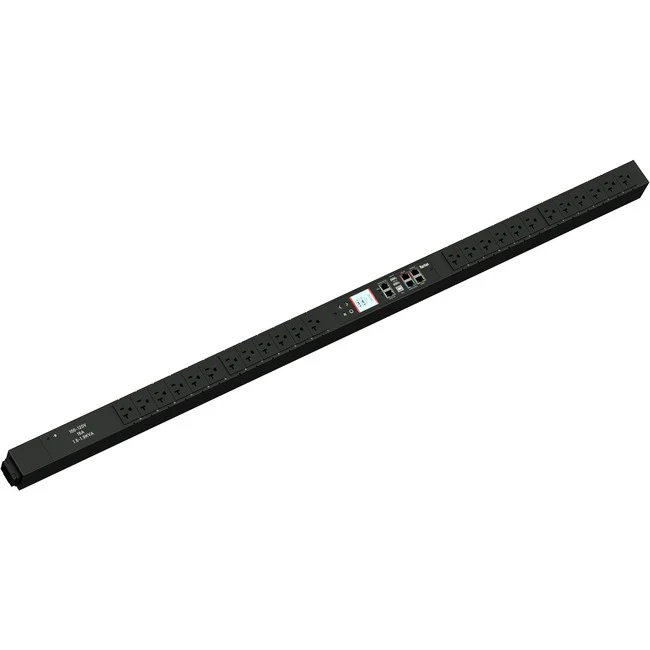 Raritan Rack PX3-5475CV 24-Outlets PDU - Monitored - IEC 60320 C20 (2P3W) - 24 x NEMA 5-20R - 120 V AC - Network (RJ-45) - 0U - Vertical - Rack-mountable - Hot-swappable