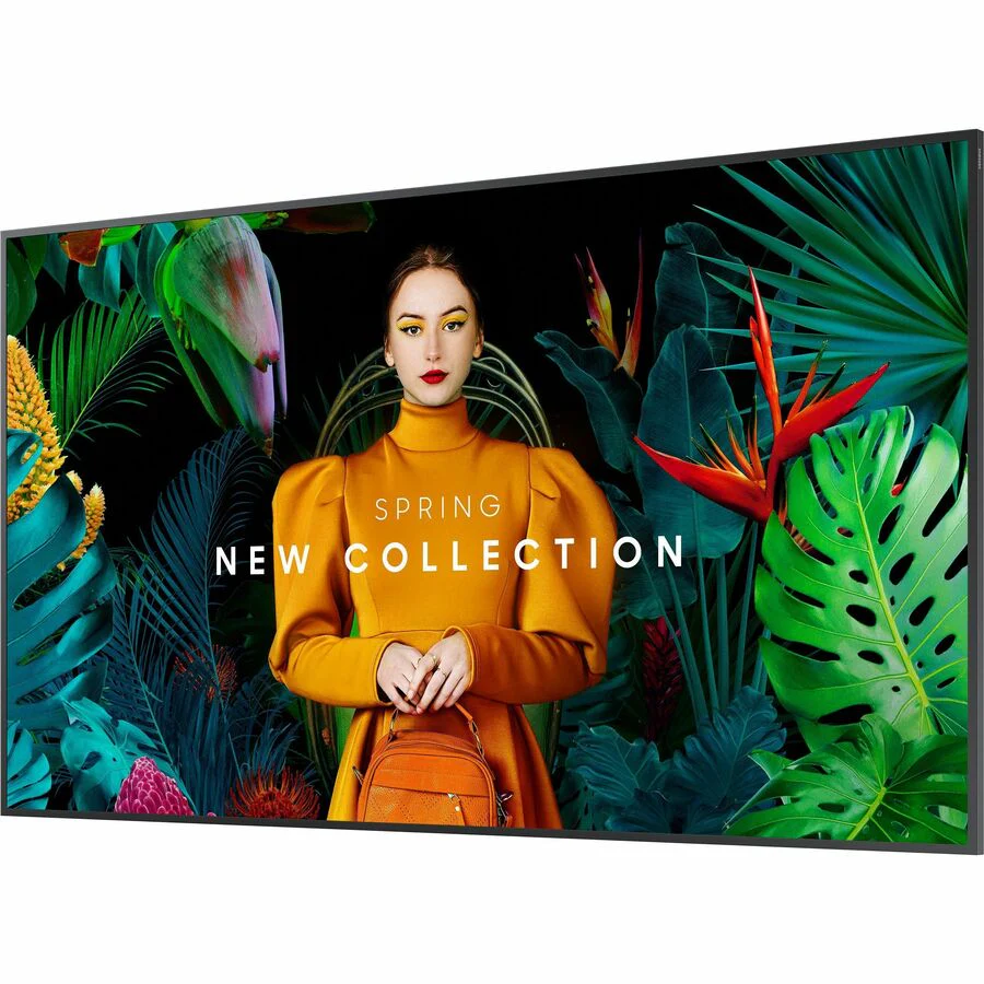 Samsung 55" Crystal UHD Signage QBC - 55" LCD - Vertical Alignment (VA) - 16 Hours/ 7 Days Operation - 3840 x 2160 - 4K UHD - 8 ms - 350 cd/m² - 2160p - HDMI - USB - Serial - Wireless LAN - Bluetooth - Ethernet - Tizen 7.0 - Energy Star