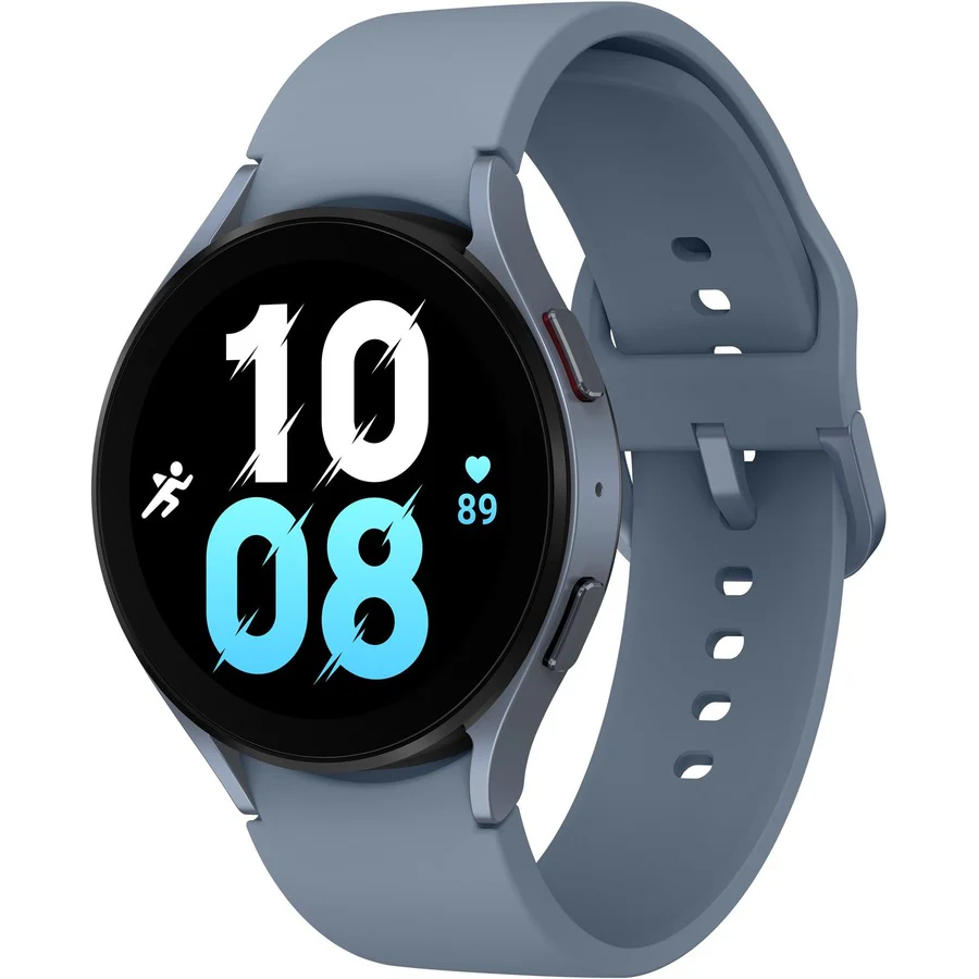 Samsung Galaxy Watch5 Bluetooth (44mm) - 1.73" (44 mm) - Optical Heart Rate Sensor, Bioelectrical Impedance Analysis (BIA) Sensor, Accelerometer, Barometer, Electrical Heart Sensor, Gyro Sensor, Geomagnetic Sensor, Light Sensor, Infrared, Temperature Sens