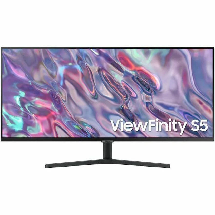 Samsung ViewFinity S5 S34C504GAN 34" Class UW-QHD LED Monitor - 21:9 - Black - 34" Viewable - Vertical Alignment (VA) - LED Backlight - 3440 x 1440 - 1.07 Billion Colors - Adaptive Sync/FreeSync - 300 cd/m² - 5 ms - 100 Hz Refresh Rate - HDMI - Displ