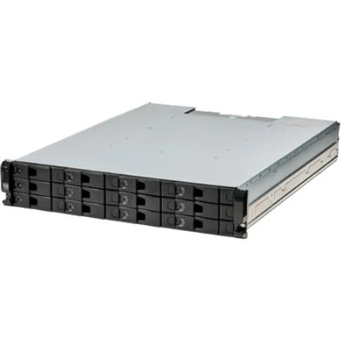 Seagate Exos 2U12 SAN Storage System - includes 192TB 12x 16TB 3.5" Exos Hard Drives (HDD) 7.2K RPM 4x 10GbE SFP 3005 dual controller, iSCSI connectivity, 1m deep, ADAPT rebuild - 12 x HDD Supported - 216 TB Supported HDD Capacity - 12 x HDD Installed - 1