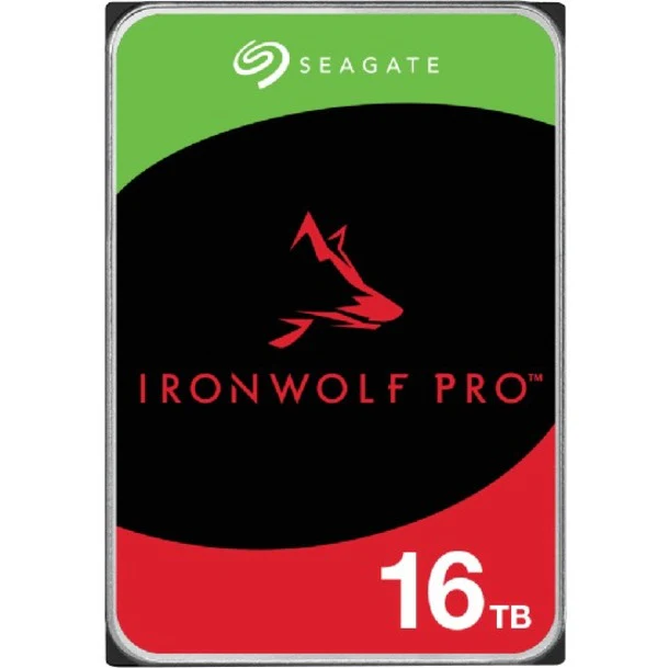 Seagate IronWolf Pro ST16000NT001 16 TB Hard Drive - 3.5" Internal - SATA (SATA/600) - Conventional Magnetic Recording (CMR) Method - Server, Workstation, Storage System Device Supported - 7200rpm - 512e Format