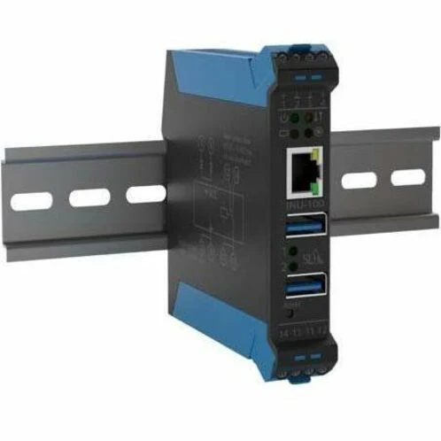SEH INU-100 Device Server - Twisted Pair x Network (RJ-45) - 2 x USB - 10/100/1000Base-T, 100Base-TX - Gigabit Ethernet - DIN Rail Mountable, Rack-mountable