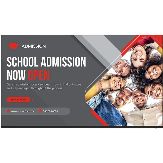 Sharp 4PB43EJ2U Digital Signage Display - 42.5" LCD - High Dynamic Range (HDR) - 16 Hours/ 7 Days Operation - 3840 x 2160 - 16:9 - Direct LED - 300 Nit - 2160p - Speakers - HDMI - USB - SerialEthernet - Linux - TAA Compliant