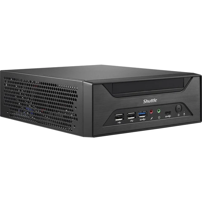 Shuttle XPC slim XH610 Barebone System - Mini PC - Socket LGA-1700 - 1 x Processor Support - Intel H610 Express Chip - 64 GB DDR4 SDRAM DDR4-3200/PC4-25600 Maximum RAM Support - 2 Total Memory Slots - Serial ATA/600 Controller - 3 SATA Interface(s) - Proc