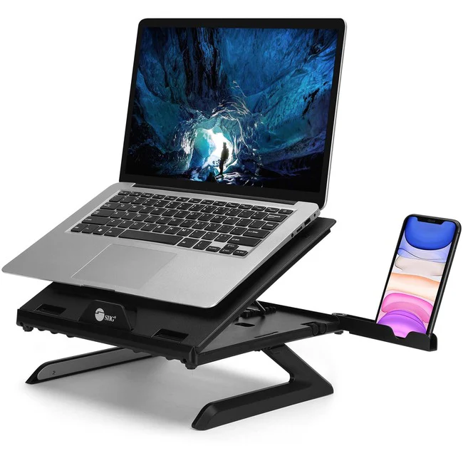 SIIG Adjustable Riser Stand Holder for Laptop & Smart Phone
