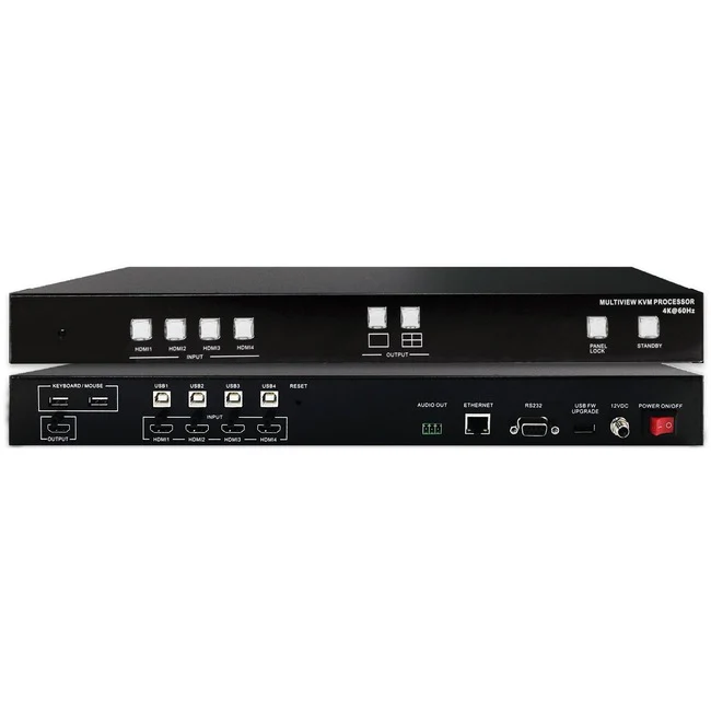 SIIG Quad-View HDMI 2.0 4K 60Hz KVM MultiView Processor - KVM MultiView Processor