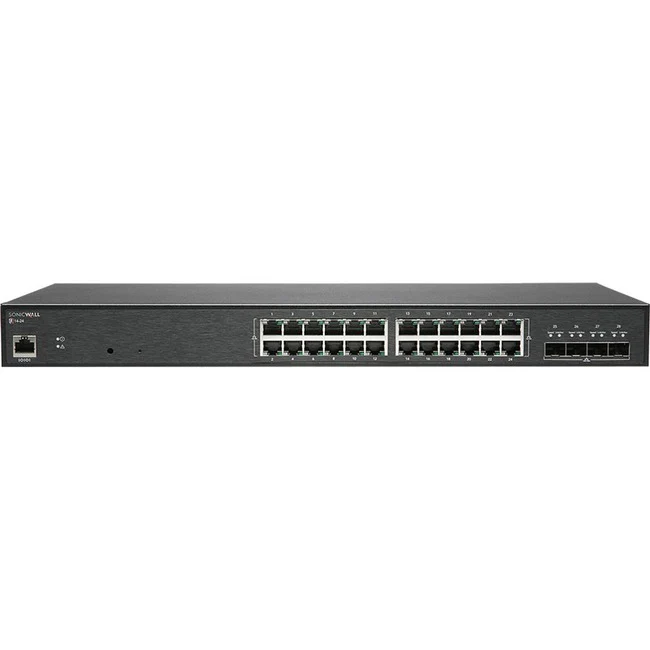 SonicWall Switch SWS14-24 - 28 Ports - Manageable - Gigabit Ethernet, 10 Gigabit Ethernet - 1000Base-T, 10GBase-X - TAA Compliant - 2 Layer Supported - Modular - 36 W Power Consumption - Optical Fiber, Twisted Pair - Desktop - 12 Month Limited Warranty
