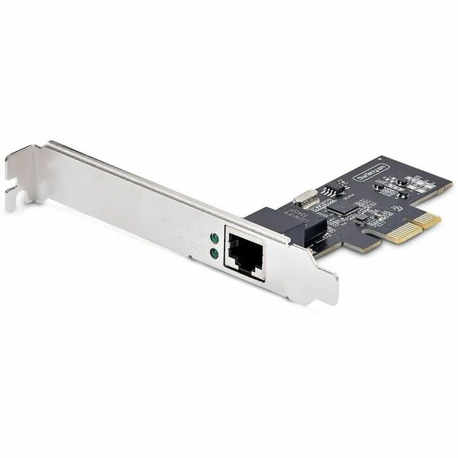 StarTech.com 1-Port 2.5G NBASE-T PCIe Network Card, Computer Network Interface Card, Intel®I225-V; Single-Port Ethernet, Multi-Gigabit NIC - 1-Port 2.5Gbps interface NIC; PCIe network card w/ Intel I225-V; Supports NBASE-T, Multi-Gigabit speeds, Intel
