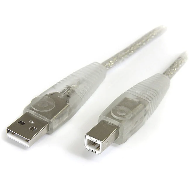 StarTech.com 10 ft Transparent USB 2.0 Cable - A to B