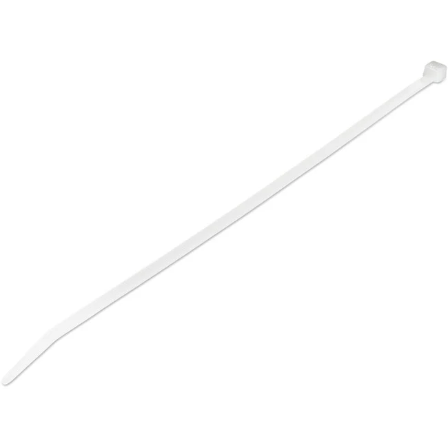 StarTech.com 100 Pack 10" Cable Ties - White Extra Large Nylon/Plastic Zip Tie