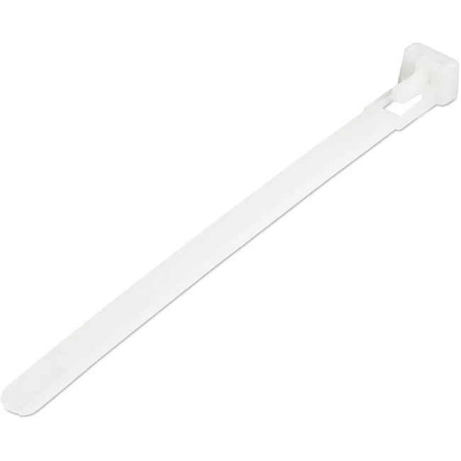 StarTech.com 100 Pack 5" Reusable Cable Ties - White Small Releasable Nylon/Plastic Zip Tie
