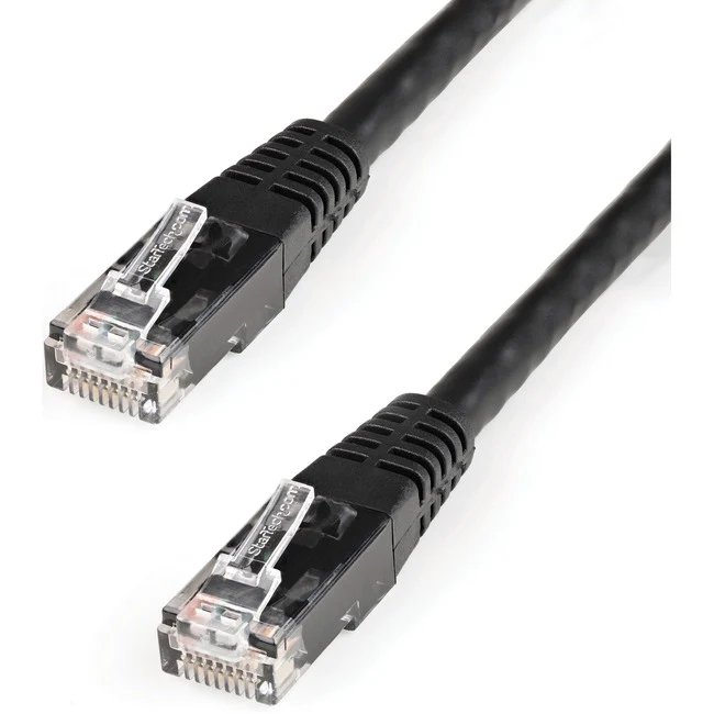 StarTech.com 15ft Black Cat6 UTP Patch Cable ETL Verified