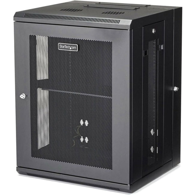 StarTech.com 15U Wall-Mount Server Rack Cabinet - 16.1 in. Deep - Hinged