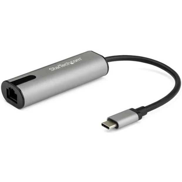 StarTech.com 2.5GbE USB C to Ethernet Adapter - NBASE-T NIC - USB 3.0 Type C 2.5/1 Gigabit/100 Mbps Multi Speed Network - USB 3.1 RJ45/LAN - 2.5GbE NBASE-T USB C to Ethernet adapter/NIC - Securely connects to networks over CAT 5e/RJ45/LAN cable - 3 speed