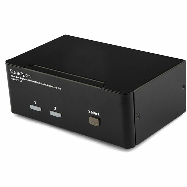 StarTech.com 2 Port Dual DisplayPort USB KVM Switch with Audio - Control 2 high-resolution dual DisplayPort computers with a single console - usb kvm switch - displayport kvm switch - displayport KVM -desktop kvm switch