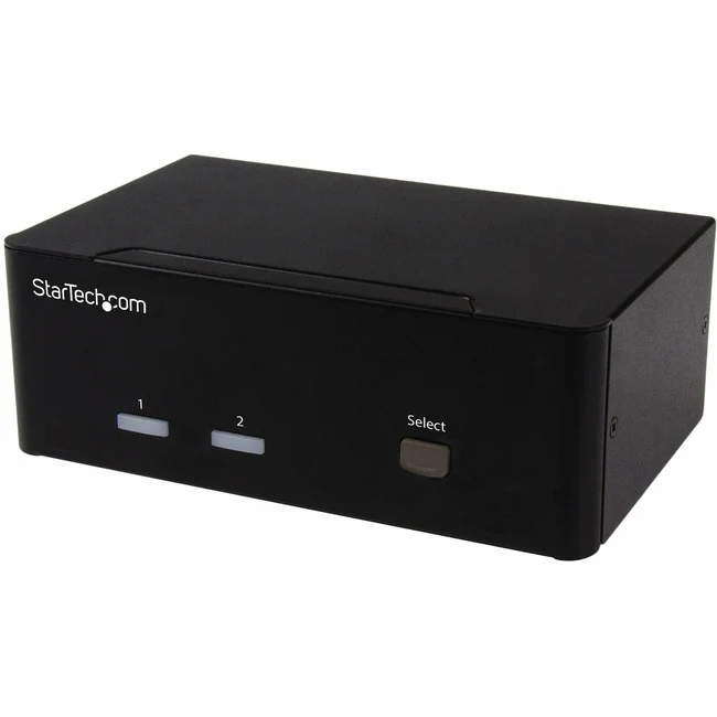 StarTech.com 2-port KVM Switch with Dual VGA and 2-port USB Hub - USB 2.0 - Access two dual-video computers and two shared USB peripherals from a single workstation - Compatible with dual VGA computers and VGA monitors & televisions - 2-port VGA KVM - Dua