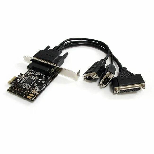 StarTech.com 2S1P PCI Express Serial Parallel Combo Card - Add a parallel port and two RS-232 serial ports to your PC through a PCI-Express expansion slot - PCI Express Serial Parallel Card - PCIe Serial Parallel Combo Card Adapter - 2 Port Serial and 1 P