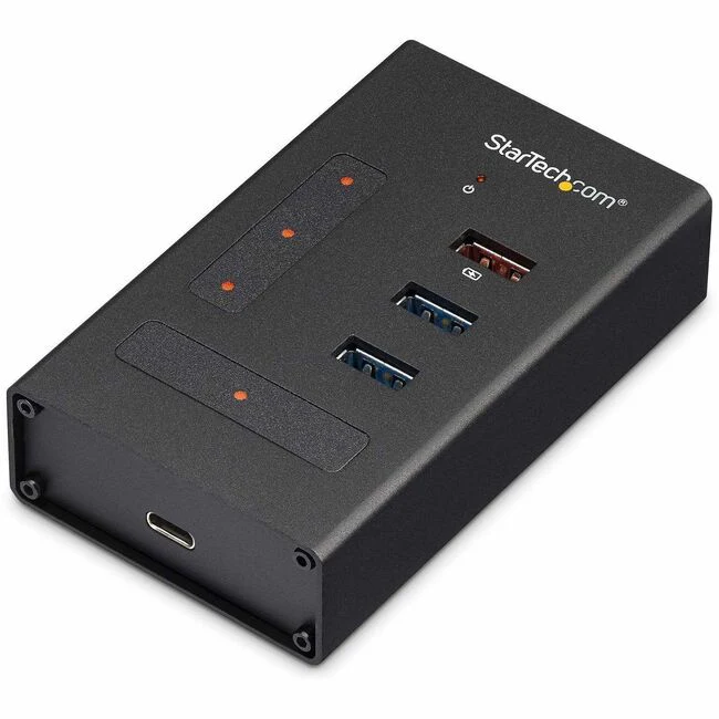StarTech.com 4 Port USB-C Hub - 1x USB-C & 3x USB-A - Mountable Metal USB Type-C Hub - 5Gbps USB 3.2 Gen 1 - Self Powered - BC 1.2 - 4-Port USB-C hub - USB Type-C laptop/desktop to 3 USB-A (1x BC 1.2) and 1 USB-C - SuperSpeed 5Gbps USB 3.1/3.2 Gen 1 - Inc