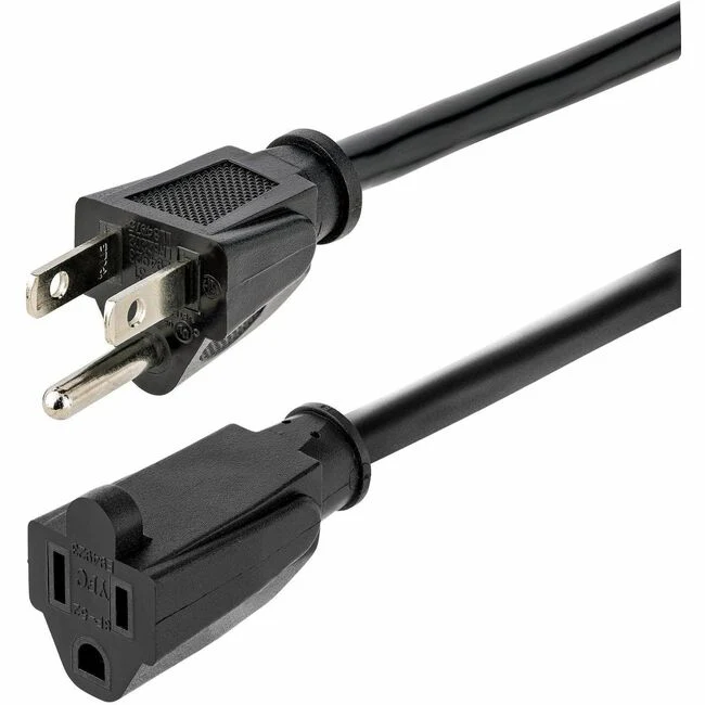 StarTech.com 6 ft 14 AWG Power Cord Extension - NEMA 5-15R to NEMA 5-15P