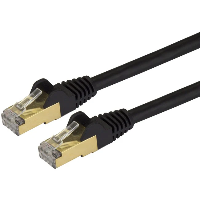 StarTech.com Cat6a Ethernet Patch Cable - Shielded (STP) - 4 ft., Black