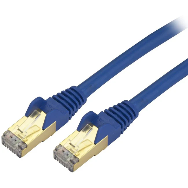 StarTech.com Cat6a Ethernet Patch Cable - Shielded (STP) - 9 ft., Blue