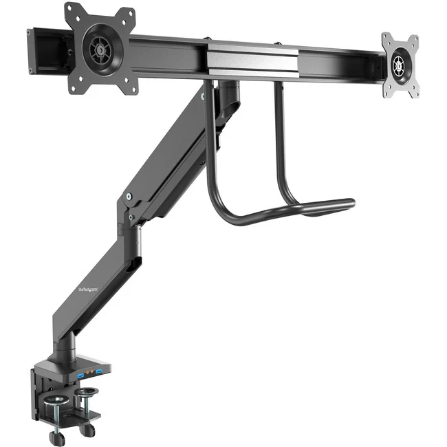 StarTech.com Desk Mount Dual Monitor Arm - 2x USB 3.0 Ports - Grommet/Desk Clamp Mount
