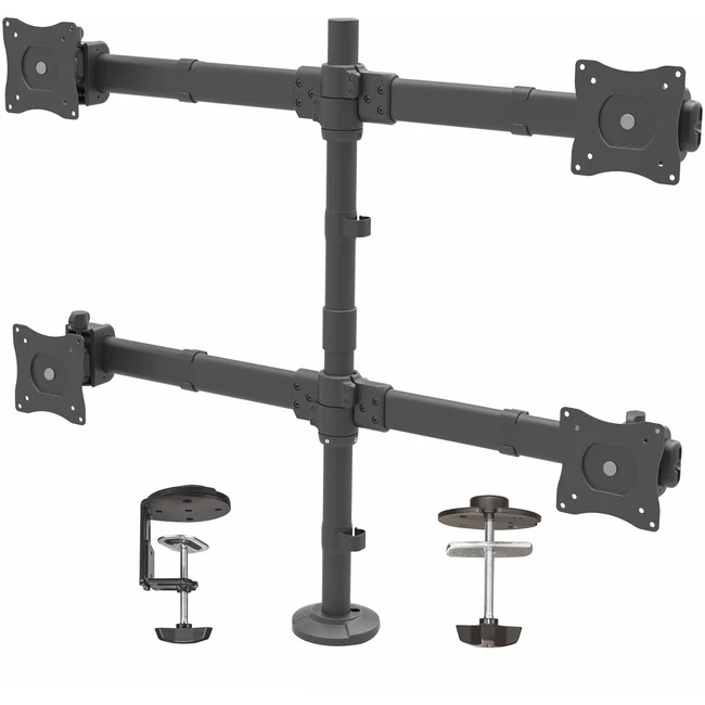 StarTech.com Desk-Mount Quad-Monitor Arm - Articulating - Heavy Duty Steel