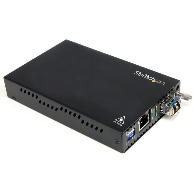 StarTech.com Fiber Media Converter Gigabit 1000Mbps MM Fibre LC 550m - Convert and extend a Gigabit Ethernet connection up to 550 m / 1804 ft over Multimode LC fiber - fiber converter - ethernet media converter - fibre converter - gigabit media converter
