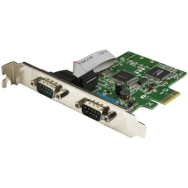 StarTech.com PCI Express Serial Card â€" 2 port â€" Dual Channel 16C1050 UART â€" Serial Port PCIe Card â€" Serial Expansion Card - Add two RS232 serial ports (DB9) to your low or full-profile computer, through