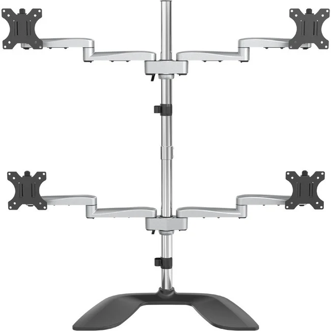 StarTech.com Quad-Monitor Stand - Articulating - Steel & Aluminum