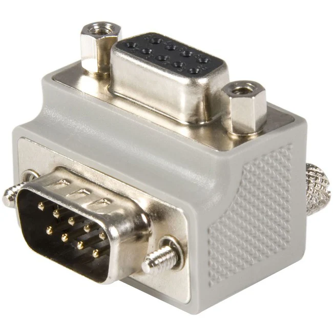 StarTech.com Serial Adapter Cable - Type 2 - Right Angle DB9 (m) -DB9 (f) - Serial ATA