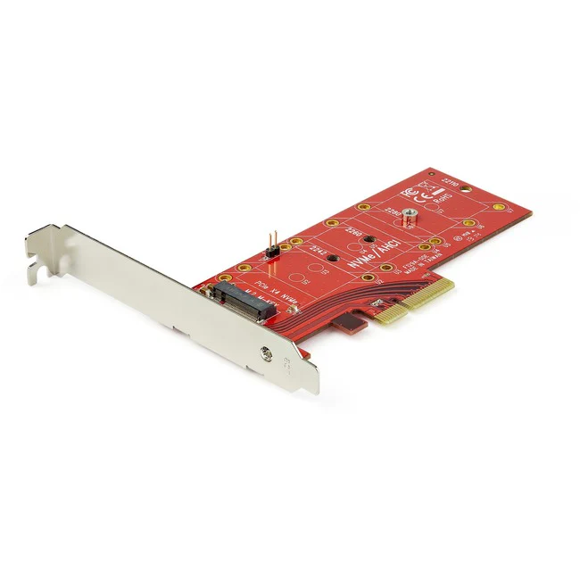StarTech.com x4 PCI Express to M.2 PCIe SSD Adapter - M.2 NGFF SSD (NVMe or AHCI) Adapter Card - Connect a PCIe M.2 SSD (NVMe or AHCI) to your computer through PCI Express for ultra-fast data access - x4 PCI Express to M.2 PCIe SSD Adapter - M.2 NGFF SSD