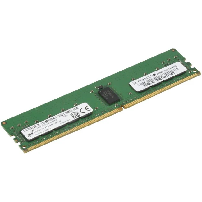 Supermicro 16GB DDR4 SDRAM Memory Module - For Server - 16 GB (1 x 16GB) - DDR4-2666/PC4-21300 DDR4 SDRAM - 2666 MHz - CL19 - 1.20 V - ECC - Registered - 288-pin - DIMM