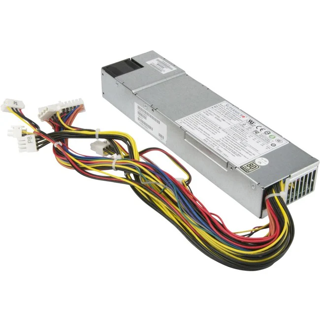Supermicro 340W 1U Multi-Output Power Supply - Rack-mountable - 3.3 V DC, 5 V DC, 12 V DC Output - 92% Efficiency