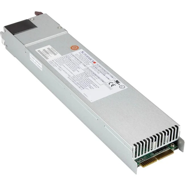 Supermicro 920W 1U Redundant Power Supply (PWS-920P-1R2) - 1U - 120 V AC, 230 V AC Input - 12 V DC, 5 V DC Output - 920 W - 1 +12V Rails - 94% Efficiency
