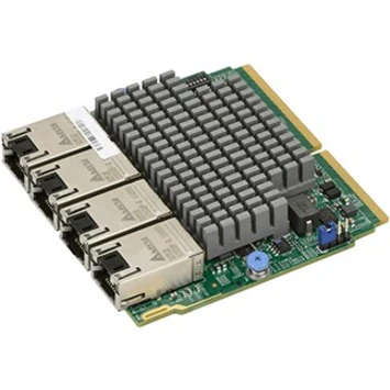 Supermicro AOC-MTG-I4TM 10Gigabit Ethernet Card - 4 Port(s) - 4 - Twisted Pair - Retail - 10GBase-T - Rack Mount