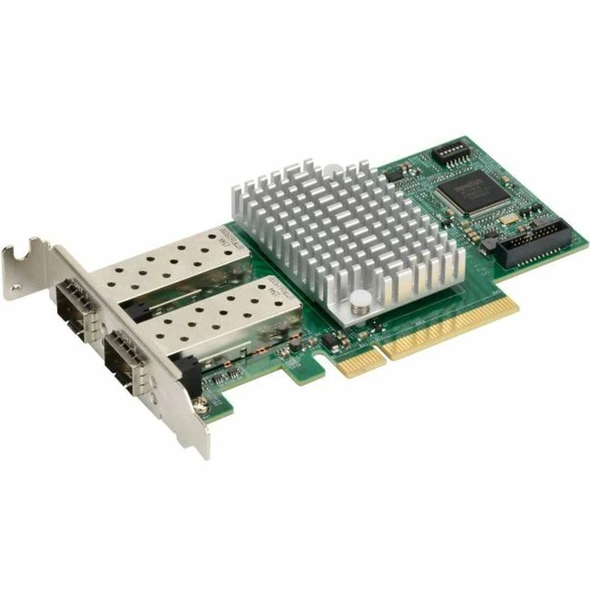 Supermicro AOC-STGF-I2S 10Gigabit Ethernet Card - PCI Express 3.0 x8 - Intel X710-BM2 - 2 Port(s) - Optical Fiber - Standard Low Profile Bracket Height - 10GBase-X - SFP+ - Plug-in Card