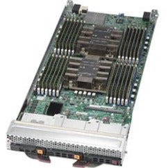 Supermicro SuperBlade SBI-6129P-C3N Barebone System - Blade - Socket P LGA-3647 - 2 x Processor Support - Intel C622 Chip - 6 TB DDR4 SDRAM DDR4-2933/PC4-23466 Maximum RAM Support - 24 Total Memory Slots - Serial ATA/600 RAID Supported, 12Gb/s SAS Control
