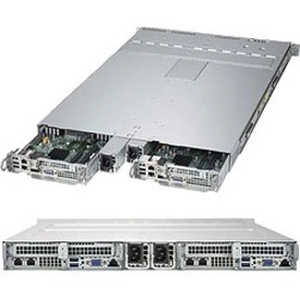 Supermicro SuperServer 1029TP-DC1R Barebone System - 1U Rack-mountable - Socket P LGA-3647 - 2 x Processor Support - Intel C621 Chip - 2 TB DDR4 SDRAM DDR4-2666/PC4-21300 Maximum RAM Support - 16 Total Memory Slots - 12Gb/s SAS RAID Supported Controller -