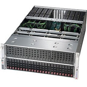 Supermicro SuperServer 4029GP-TRT Barebone System - 4U Rack-mountable - Socket P LGA-3647 - 2 x Processor Support - Intel C622 Chip - 3 TB DDR4 SDRAM DDR4-2666/PC4-21300 Maximum RAM Support - 24 Total Memory Slots - Serial ATA/600 RAID Supported Controlle