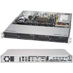 Supermicro SuperServer 5019S-M2 Barebone System - 1U Rack-mountable - Socket H4 LGA-1151 - 1 x Processor Support - Intel Q170 Express Chip - 64 GB DDR4 SDRAM DDR4-2133/PC4-17000 Maximum RAM Support - 4 Total Memory Slots - Serial ATA/600 RAID Supported Co