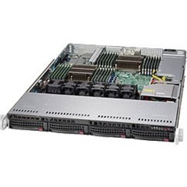 Supermicro SuperServer 6017R-TDT+ Barebone System - 1U Rack-mountable - Socket R LGA-2011 - 2 x Processor Support - Intel C602 Chip - 1.50 TB DDR3 SDRAM DDR3-1866/PC3-14900 Maximum RAM Support - 24 Total Memory Slots - Serial ATA/600 RAID Supported, Seria