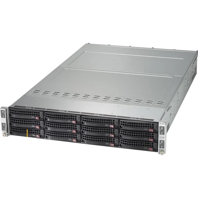 Supermicro SuperServer 6028TP-HTR-SIOM Barebone System - 2U Rack-mountable - Socket R LGA-2011 - 2 x Processor Support - Intel C612 Chip - 2 TB DDR4 SDRAM DDR4-2400/PC4-19200 Maximum RAM Support - 16 Total Memory Slots - Serial ATA/600 RAID Supported Cont