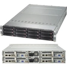 Supermicro SuperServer 6029TP-HC1R Barebone System - 2U Rack-mountable - Socket P LGA-3647 - 2 x Processor Support - Intel C621 Chip - 4 TB DDR4 SDRAM DDR4-2933/PC4-23466 Maximum RAM Support - 16 Total Memory Slots - Serial ATA RAID Supported, 12Gb/s SAS