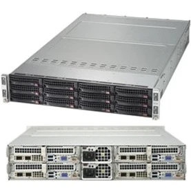 Supermicro SuperServer 6029TP-HTR Barebone System - 2U Rack-mountable - Socket P LGA-3647 - 2 x Processor Support - Intel C621 Chip - 2 TB DDR4 SDRAM DDR4-2666/PC4-21300 Maximum RAM Support - 16 Total Memory Slots - Serial ATA/600 RAID Supported Controlle