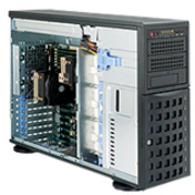 Supermicro SuperServer 7046T-6F Barebone System - 4U Tower - Socket B LGA-1366 - Intel 5520 Chip - 192 GB DDR3 SDRAM DDR3-1333/PC3-10600 Maximum RAM Support - 12 Total Memory Slots - Serial ATA/300 RAID Supported, Serial Attached SCSI (SAS) Controller - M