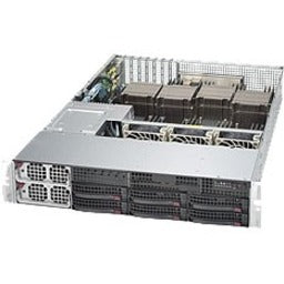 Supermicro SuperServer 8028B-C0R3FT Barebone System - 2U Rack-mountable - Socket R1 LGA-2011 - 4 x Processor Support - Intel C602J Chip - 2 TB DDR3 SDRAM DDR3-1600/PC3-12800 Maximum RAM Support - 32 Total Memory Slots - Serial ATA/600 RAID Supported, 6Gb/