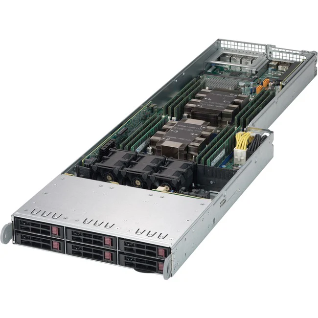 Supermicro SuperServer F619P2-RC1 Barebone System - 4U Rack-mountable - Socket P LGA-3647 - 2 x Processor Support - Intel C621 Chip - 1.50 TB DDR4 SDRAM DDR4-2666/PC4-21300 Maximum RAM Support - 12 Total Memory Slots - 12Gb/s SAS RAID Supported Controller