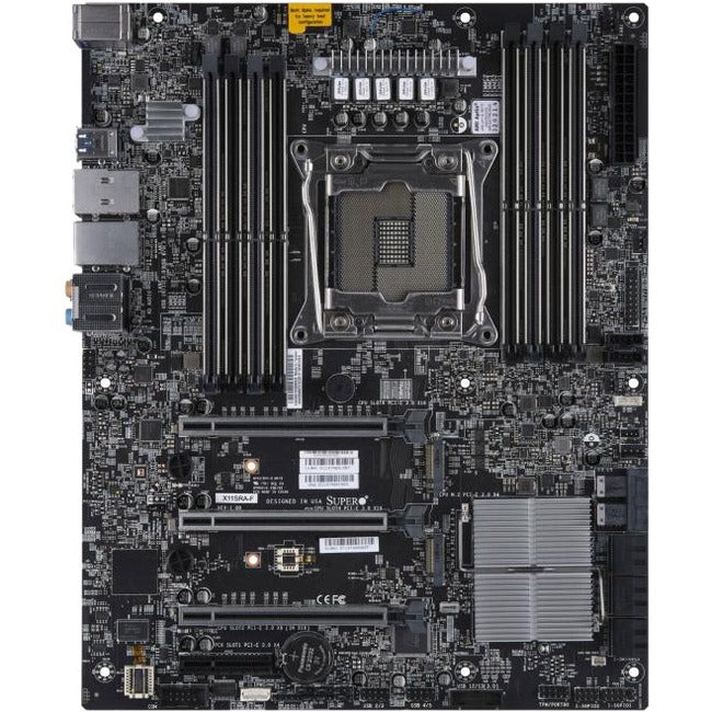 Supermicro X11SRA Workstation Motherboard - Intel C422 Chipset - Socket R4 LGA-2066 - Intel Optane Memory Ready - ATX - Xeon Processor Supported - 512 GB DDR4 SDRAM Maximum RAM - RDIMM, LRDIMM, DIMM - 8 x Memory Slots - Gigabit Ethernet - 6 x SATA Interfa